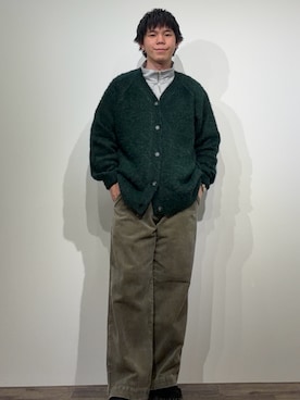 「アイテム（カーディガン/ボレロ）」を使った、kai0053さん（メンズ・166cm・20代）の冬コーディネート