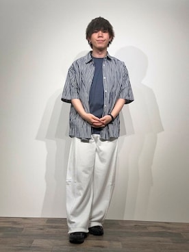 「半袖シャツコーデ」｜kai0053さん（メンズ・166cm）の夏コーディネート