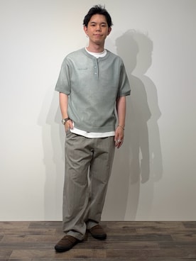「SENSE OF PLACE by URBAN RESEARCH(センスオブプレイスバイアーバンリサーチ)のConverse ALL STAR COINLOAFER SU(ローファー、ブラウン系)」を使った、kai0053さん(メンズ・166cm)の夏コーディネート