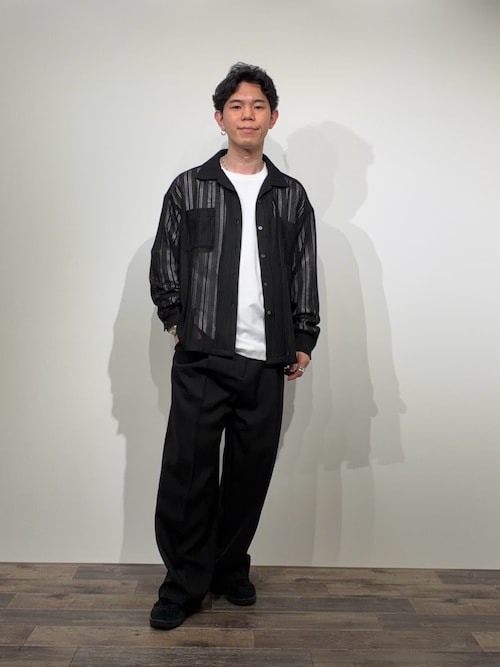 セール】『イージーケア/速乾』リネンライクタックワイドスラックス