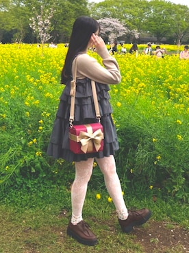 「SNIDEL（スナイデル）のアイテム（シューズ）」を使った、giiiiinaさん（レディース・165cm）の春コーディネート