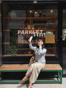 「アイテム（パンプス）」を使った、hatsuneさん（レディース・154cm）の秋コーディネート