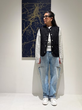 「イギリス」｜Lavenham ミント神戸さん（レディース・163cm）の春コーディネート
