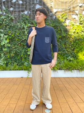 「秋冬」｜Lavenham ミント神戸さん（メンズ・172cm）の夏コーディネート