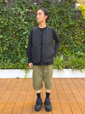「長袖Tシャツ」｜Lavenham ミント神戸さん（メンズ・168cm）の夏コーディネート