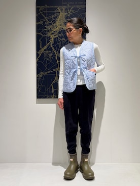 「イギリス」｜Lavenham ミント神戸さん（レディース・163cm）の春コーディネート
