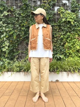 「LAVENHAM（ラベンハム）のアイテム」を使った、Lavenham ミント神戸さん（レディース・163cm）の夏コーディネート