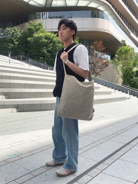 「ジャックマン」｜Lavenham　ニュウマン高輪さん（メンズ・172cm）の夏コーディネート