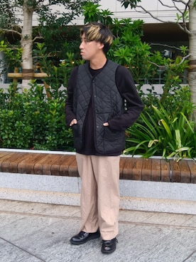 Lavenham　ニュウマン高輪さん（メンズ・172cm）の秋コーディネート