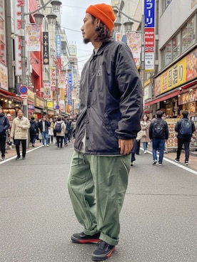 「アイテム（スウェット）」を使った、テキトーさん（メンズ・50cm）の秋コーディネート