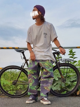 「VANS(バンズ)のアイテム」を使った、クソテキトーさん(メンズ・170cm)の夏コーディネート