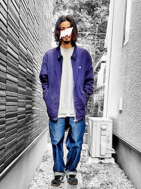 「アイテム（ブルゾン）」を使った、テキトーさん（メンズ・50cm）の秋コーディネート