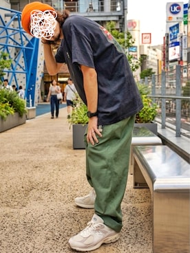 「HUF（ハフ）のアイテム」を使った、クソテキトーさん（メンズ・170cm）の夏コーディネート