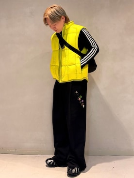 「adidas（アディダス）のアイテム（ジャケット/アウター）」を使った、reiiさん（メンズ・163cm）の冬コーディネート