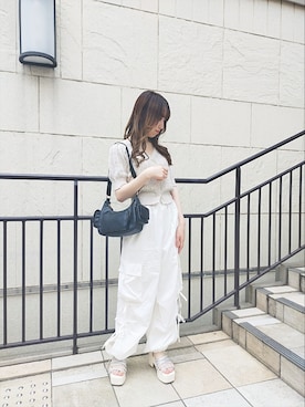 「サマーニット」｜あかりさん（レディース・152cm・20代）の夏コーディネート