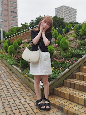 「アイテム（スカート）」を使った、あかりさん（レディース・152cm・10代）の夏コーディネート