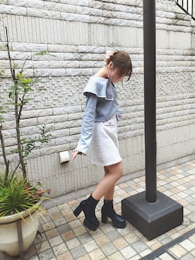 「春服デビュー宣言」｜「アイテム（その他トップス）」を使った、あかりさん（レディース・152cm）の春コーディネート