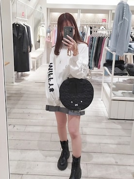 「アイテム（トップス）」を使った、あかりさん（レディース・152cm・10代）の冬コーディネート