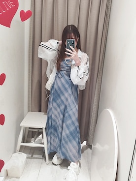 「アイテム（ブルゾン）」を使った、あかりさん（レディース・152cm・20代）の夏コーディネート