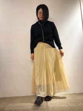 「UNIQLO（ユニクロ）のアイテム（ブーツ）」を使った、Echikafit東京さん（レディース・163cm）の秋コーディネート