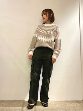 「モックネック」｜Echikafit東京さん（レディース・157cm）の秋コーディネート
