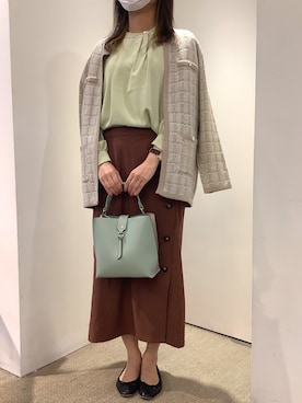 「BRICK HOUSE by TOKYO SHIRT」｜「アイテム（ジャケット/アウター）」を使った、Echikafit東京さん（レディース・165cm）の秋コーディネート