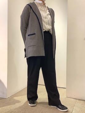 「コーディガン」｜Echikafit東京さん（レディース・163cm）の秋コーディネート