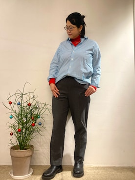「UNIQLO（ユニクロ）のアイテム（ブーツ）」を使った、Echikafit東京さん（レディース・163cm）の冬コーディネート