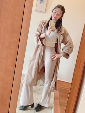 「GORGE（ゴージ）のアイテム（ジャケット/アウター）」を使った、asa08me19さん（レディース・170cm）の春コーディネート