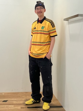 「adidas（アディダス）のアイテム（帽子）」を使った、KKさん（メンズ・175cm）の春コーディネート