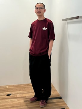 「アイテム（スウェットパンツ）」を使った、KKさん（メンズ・175cm）の夏コーディネート