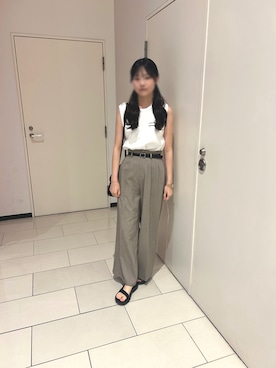 「アイテム（シューズ）」を使った、Nさん（骨格ウェーブ・レディース・162cm）の夏コーディネート