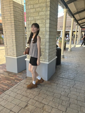 「大人カジュアルコーデ」｜「アイテム（スニーカー）」を使った、Nさん（レディース・162cm）の夏コーディネート