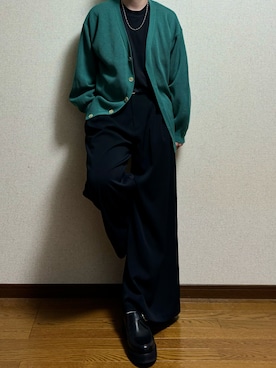「RAGEBLUE（レイジブルー）のアイテム（カーディガン/ボレロ）」を使った、Taiさん（メンズ・175cm）の春コーディネート