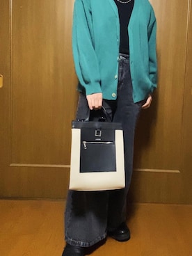 「RAGEBLUE（レイジブルー）のアイテム（カーディガン/ボレロ）」を使った、Taiさん（メンズ・175cm）の冬コーディネート
