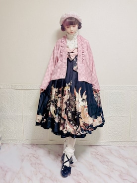 「アイテム（セットアップ、ピンク系）」を使った、Asさん（レディース・158cm）の冬コーディネート