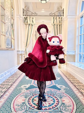 「アイテム（その他ヘアアクセサリー）」を使った、Asさん（レディース・158cm）の冬コーディネート