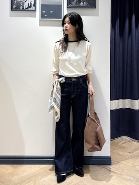 「Lee（リー）のアイテム」を使った、ayakaさん（レディース・158cm）の秋コーディネート