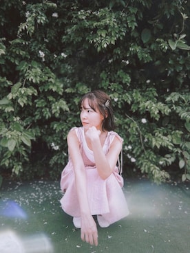 「BEAMS（ビームス）のアイテム（スリッポン）」を使った、w a g i 𓂃˚⊹さん（レディース・160cm）の春コーディネート