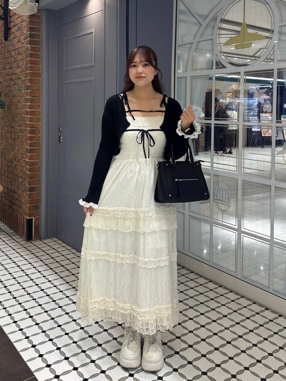 Saxe flower stroll ロングワンピ アイボリー 気になる方は保存して