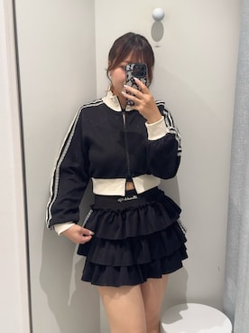 「OLIVE des OLIVE（オリーブデオリーブ）のアイテム（ジャージ）」を使った、HIROMI さん（レディース・163cm）の秋コーディネート