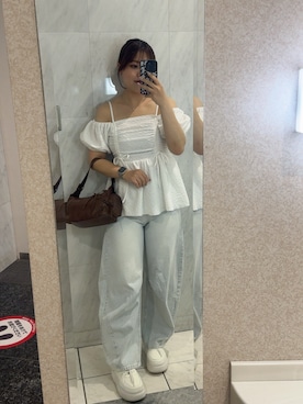「OLIVE des OLIVE（オリーブデオリーブ）のアイテム」を使った、HIROMI さん（骨格ストレート・レディース・163cm）の夏コーディネート