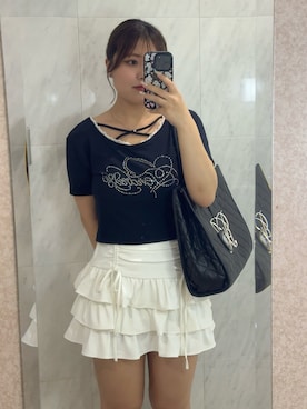 「OLIVE des OLIVE（オリーブデオリーブ）のアイテム」を使った、HIROMI さん（骨格ストレート・レディース・163cm）の夏コーディネート