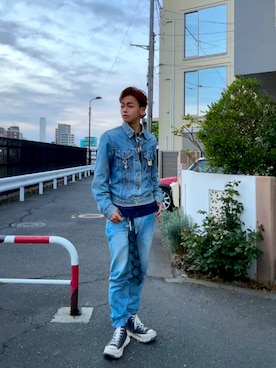 「OAKLEY（オークリー）のアイテム」を使った、翡翠さん（メンズ・180cm）の春コーディネート