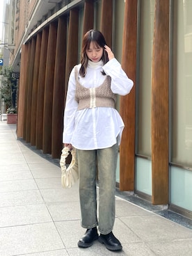 「CLEIO（クレイオ）のアイテム」を使った、bitaさん（骨格ストレート・レディース・162cm）の冬コーディネート