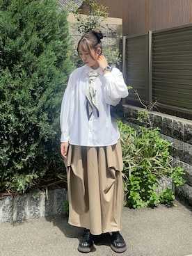 「loin nuit（ロワンニュイ）のアイテム」を使った、bitaさん（レディース・163cm）の春コーディネート