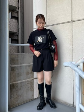 「nomnom（ノムノム）のアイテム」を使った、bitaさん（レディース・162cm）の秋コーディネート