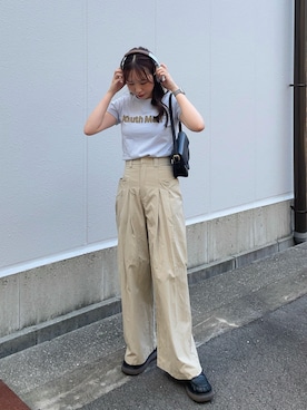 「アイテム（Tシャツ/カットソー）」を使った、bitaさん（レディース・162cm・20代）の夏コーディネート