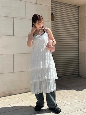 「nomnom（ノムノム）のアイテム」を使った、bitaさん（レディース・162cm）の夏コーディネート