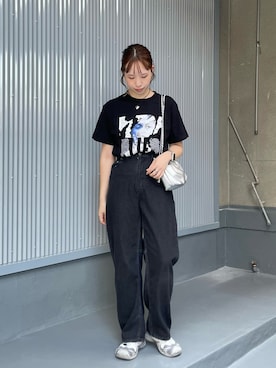 「nomnom（ノムノム）のアイテム」を使った、bitaさん（レディース・162cm）の夏コーディネート